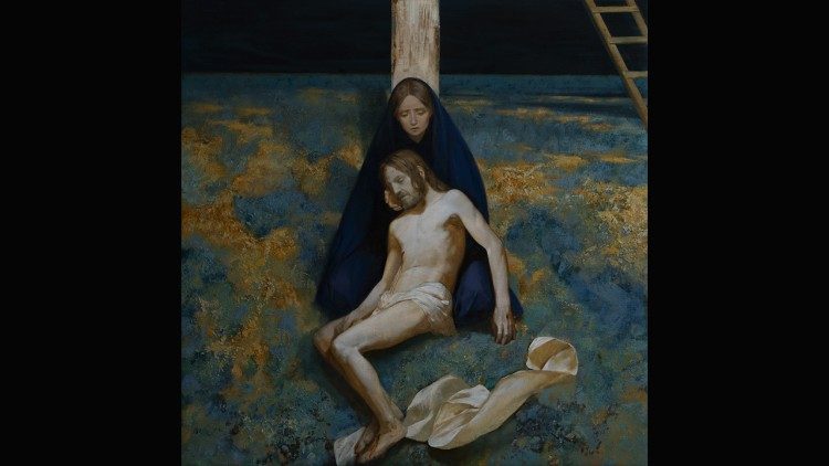 La XIII stazione della Via Crucis: Gesù è deposto dalla Croce e consegnato alla Madre: