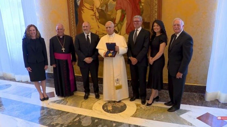 Remise de la M&eacute;daille de la Libert&eacute; 2026 au Pape L&eacute;on XIV, vendredi 3 juillet 2026