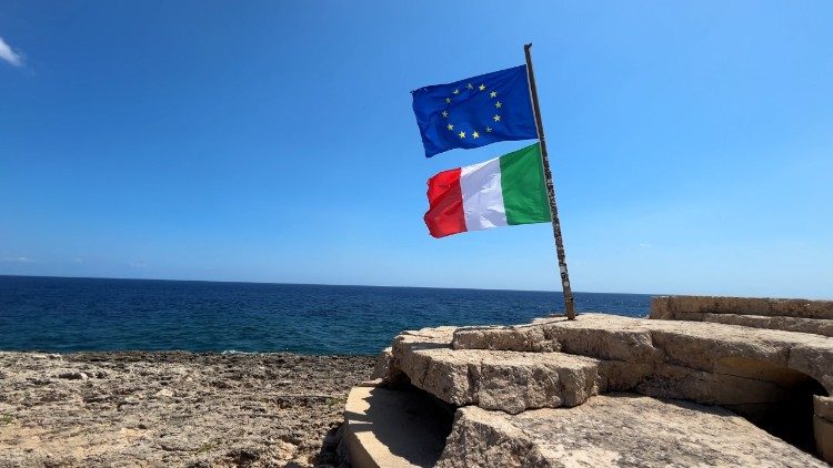 At Lampedusa's "Gateway to Europe" at the southernmost tip of the island
