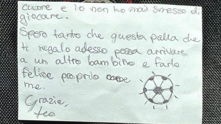 E a segunda parte do texto de Leonardo que foi lido para o Papa