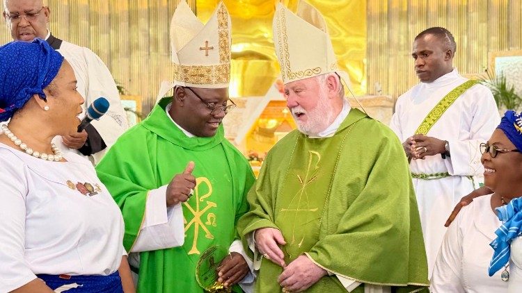 Lors de sa visite au Nigeria.