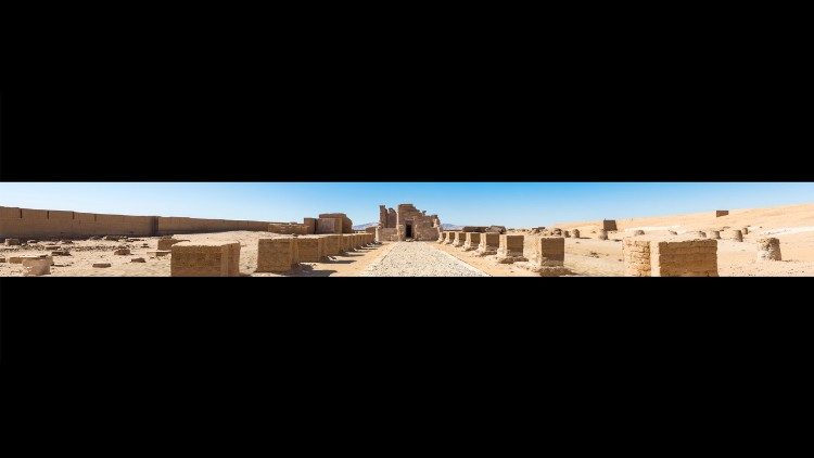 Un fotogramma dell'installazione "Aegyptus". 