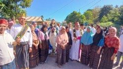 The festival and procession in Flores, Indonesia