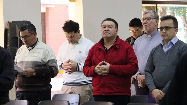 Uczestnicy rekolekcji kapłańskich