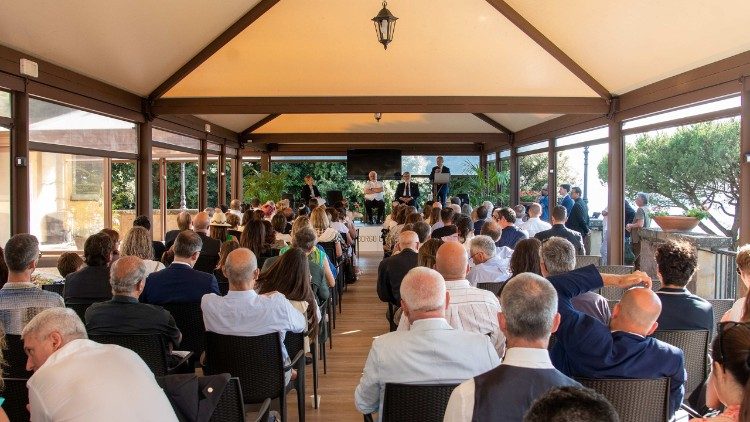 Conf&eacute;rence au Borgo Laudato si’ avant l’inauguration de l’exposition   (&copy; Mauro Salvatori, Fondation du Prince Albert II de Monaco)