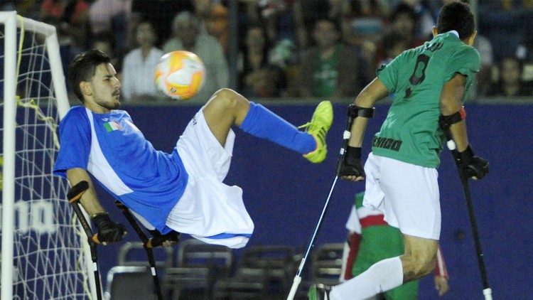 Arturo Mariani ai mondiali di Calcio Amputati in Messico nel 2014