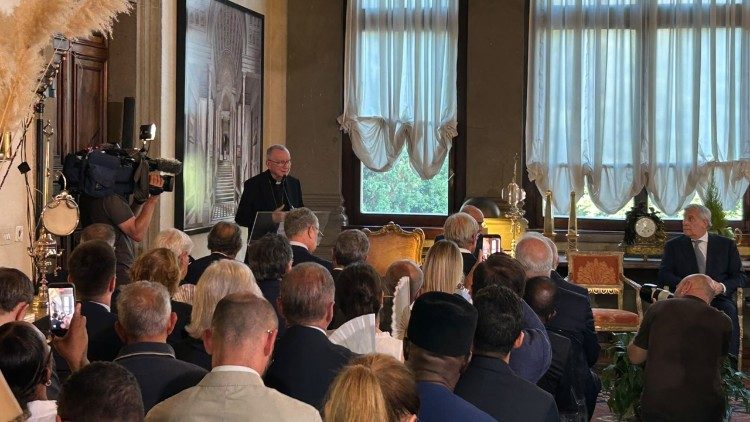 L'intervento del cardinale Parolin a Palazzo Borromeo