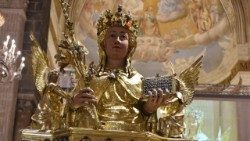 Odnowiony relikwiarz św. Agaty (foto: Basilica Cattedrale Sant'Agata V.M. - Catania)