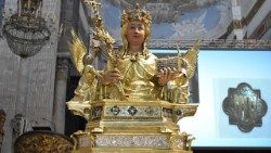 Le buste-reliquaire de sainte Agathe conservé dans la cathédrale de Catane.