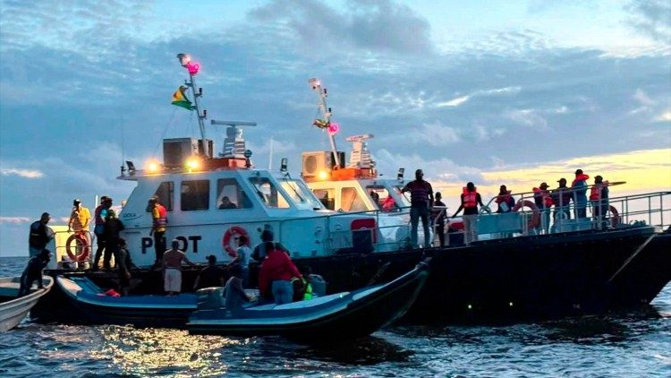 Ferry du Guyana.