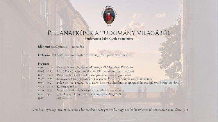A veszpr&eacute;mi konferencia programja