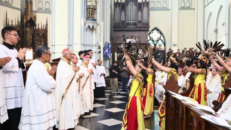 Un momento della messa finale dell'assemblea della Fabc svoltasi a Jakarta