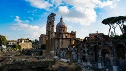Rom: Antike, Barock, Himmel, Bäume