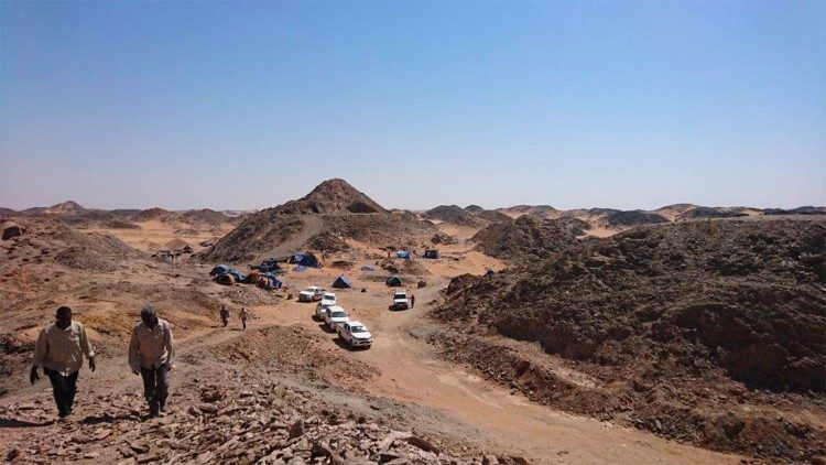Atividade de minera&ccedil;&atilde;o na &aacute;rea de Jebel Amerr, Darfur