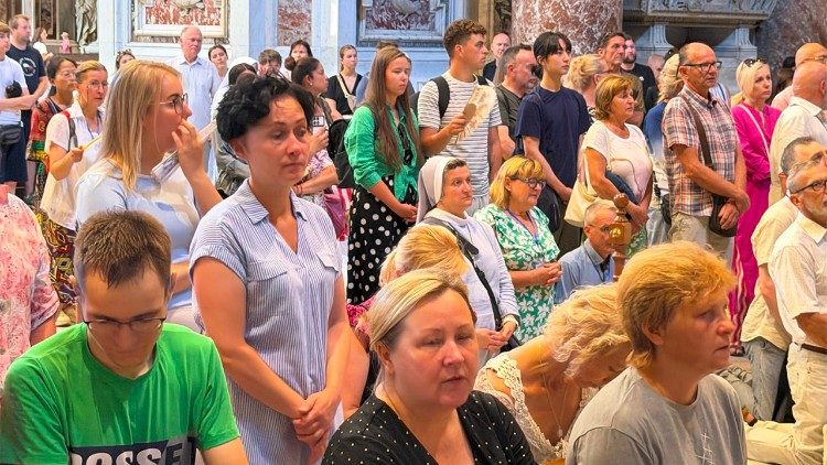 Uczestnicy czwartkowej Mszy św.