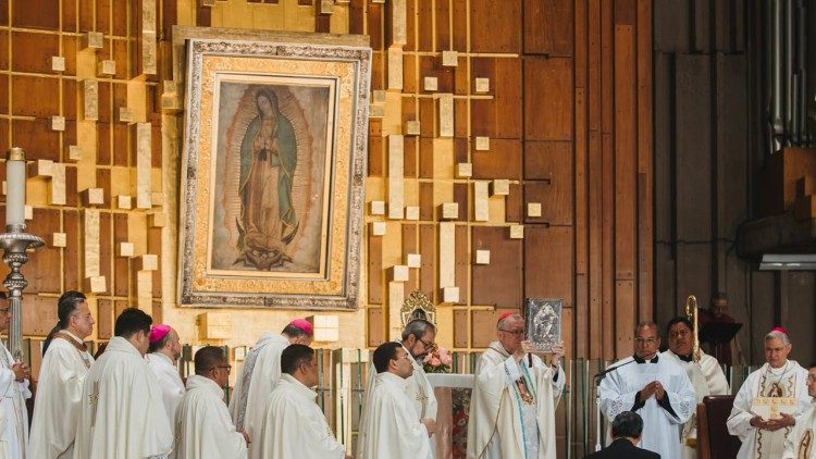 La celebrazione presieduta dal segretario di Stato Parolin a Guadalupe (foto &copy; Maria Langarica - Conferencia Episcopal Mexicana)