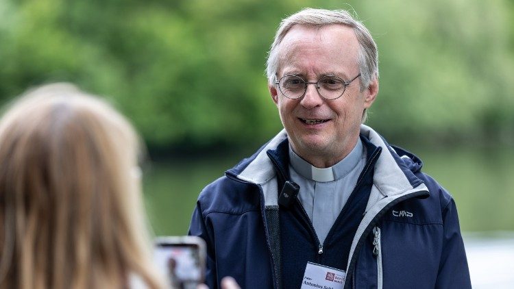 Pater Antonius Sohler auf dem Katholikentag 2026 in W&uuml;rzburg - Foto Hartmut Salzmann/Bonifatiuswerk