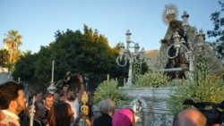 Prozession zu Ehren der Heiligen Maria von Afrika, der Schutzpatronin der Diözese Ceuta