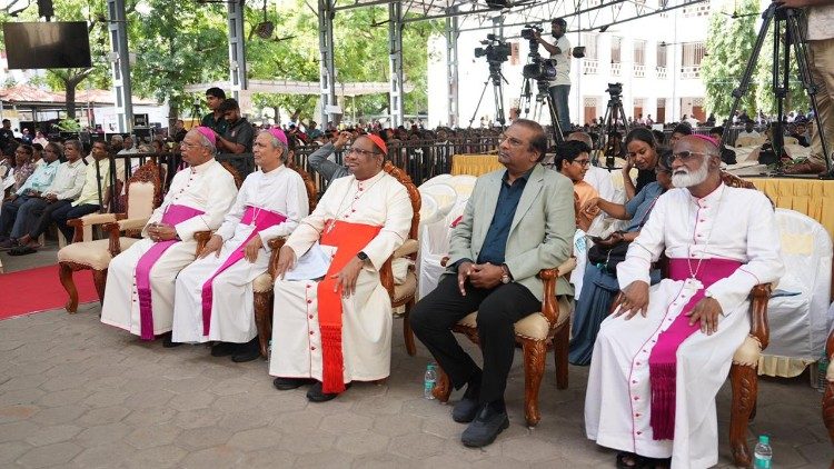 Bishops and dignitaries seated at the main gathering at the March. Photo: Seon Jose