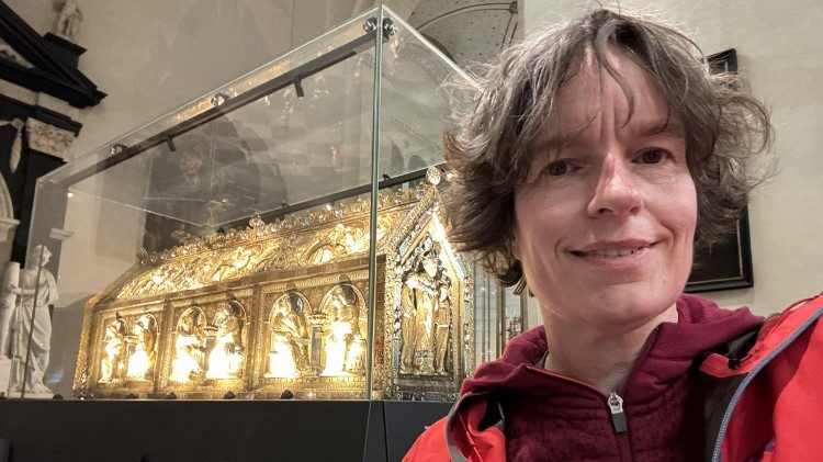 The reliquary of St Servatius in the basilica in Maastricht, where Grimbergen began her pilgrimage