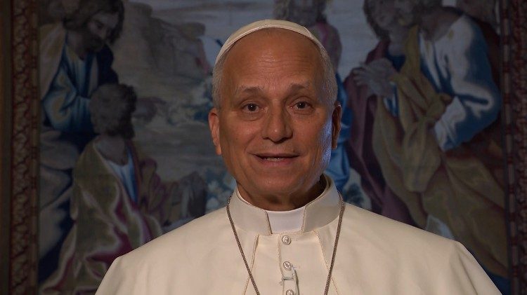Ein Bild aus der Videobotschaft des Papstes