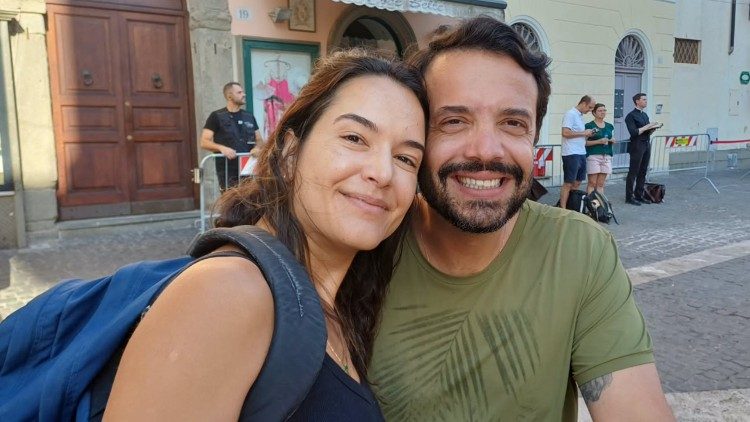 Raquel e Edson, sposi brasiliani da San Paolo. 