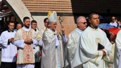 Nadbiskup Dražen Kutleša predvodio je euharistijsko slavlje u Mariji Bistrici (Foto: TUZGN)