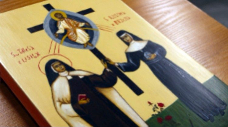 Icona di Suor Dulcissima e Santa Teresa