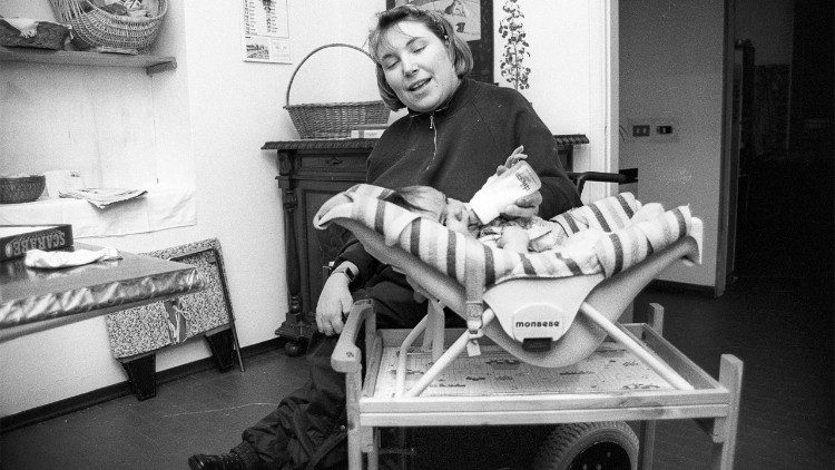 Gianna appena diventata madre