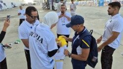 Athletica Vaticana con atleti della Siria ai Giochi del Mediterraneo