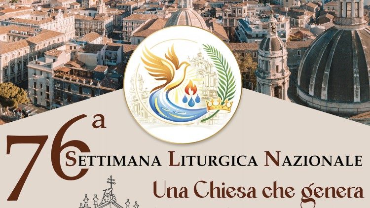 Logo Tuần lễ Phụng vụ Quốc gia lần thứ 76 tại Catania, nước Ý.