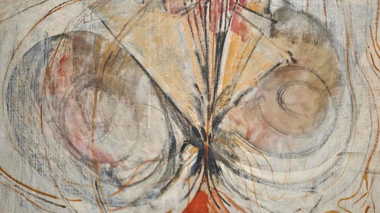 Mark Rothko, Tiresias (Tiresia), particolare, 1944, olio e carboncino su tela, 202,6 &times; 101,3 cm, collezione privata di Christopher Rothko, New York. Foto MMM.