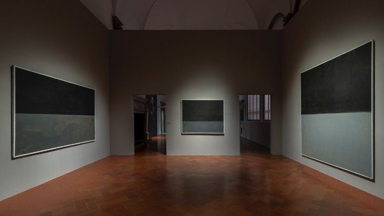 Allestimento di Rothko a Firenze, Palazzo Strozzi, Firenze, 2026, Foto di Ela Bialkowska, OKNO Studio.