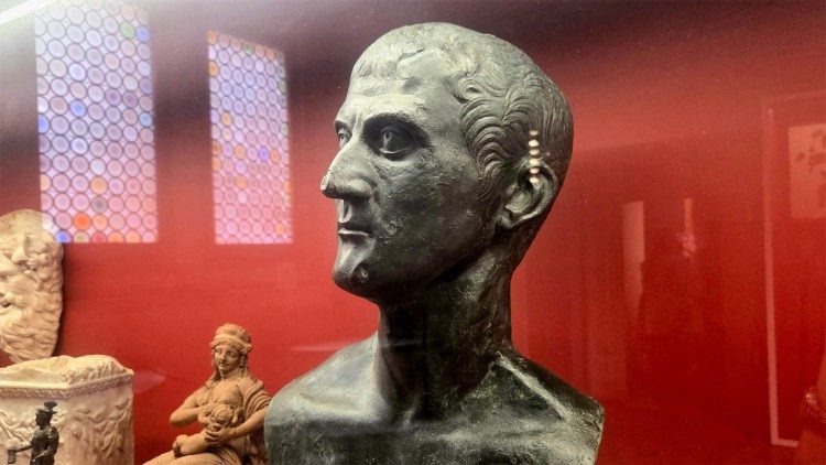 Busto ritratto in bronzo (erma), 5/79 d.C., Ercolano, Casa dell'Erma di bronzo. 