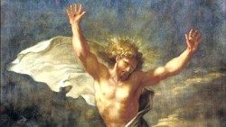 Particolare de "Il Cristo Risorto" di Salvator Rosa