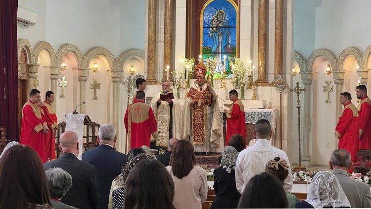 2026.04.06 Messa Pasquale nella chiesa armena cattolica di Baghdad