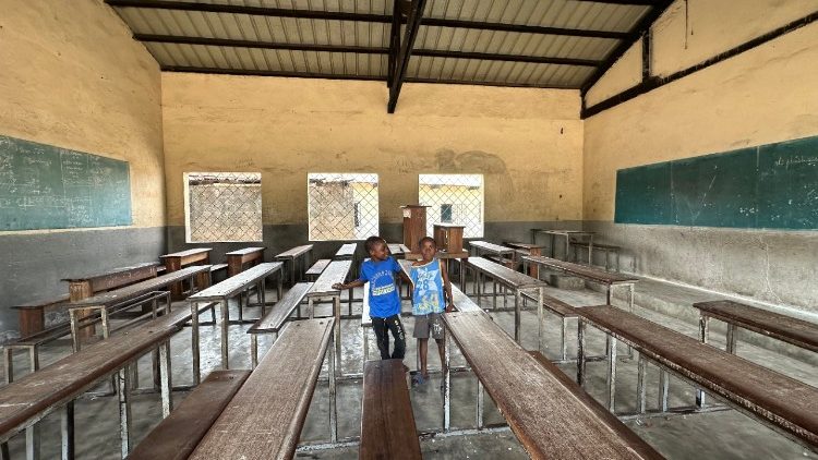 La scuola a Brazzaville dove &egrave; stato realizzato il progetto