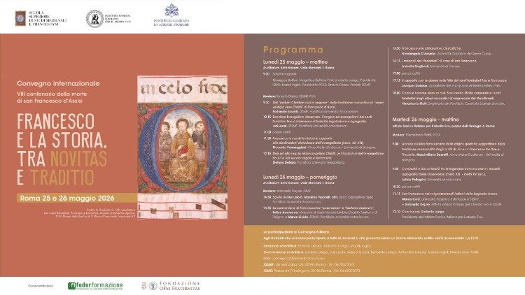 A arte como registro da f&eacute;: a imagem que ilustra este evento &eacute; um detalhe do Codice X, um gradual de 1519 que retrata S&atilde;o Francisco entre S&atilde;o Bento e S&atilde;o Domingos, um exemplo da iconografia medieval que sobreviveu aos s&eacute;culos.