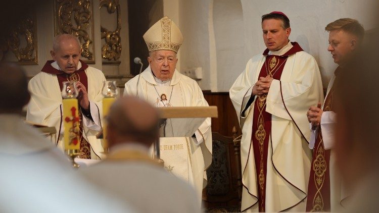 Msza św. w ramach rekolekcji (ks. Jakub Oczkowicz)