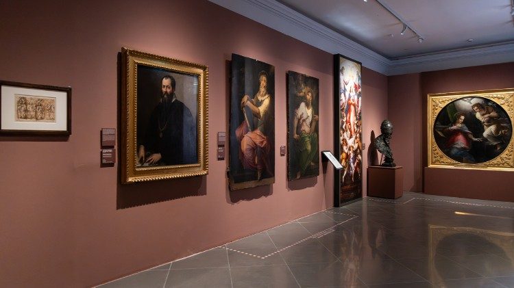 Una sala della mostra ai Musei Capitolini - Palazzo Caffarelli.
