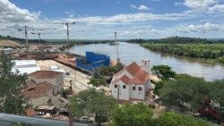 Vue panoramique du sanctuaire de Muxima, deux jours avant la venue de Léon XIV. 