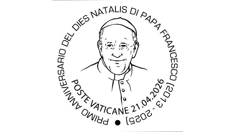 Le Poste Vaticane hanno emesso un annullo speciale in occasione del primo anniversario della morte di Papa Francesco, avvenuta il 21 aprile 2025. 