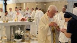 Mass in Casa Santa Marta to commemorate the one-year anniversary of the passing of Pope Francis