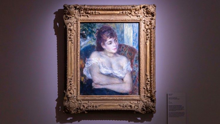 Pierre-Auguste Renoir, Donna in poltrona (1874). Olio su tela 61 x 50.5 cm. Lascito di Mrs. Allan Shelden III.- Ph. Monkeys-Video-Lab.