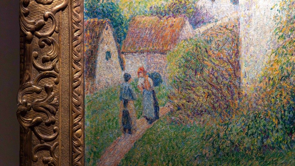 Camille Pissarro, Il sentiero (particolare) 1889. Olio su tela, 72,4 × 59,7 cm. Detroit Institute of Arts, City of Detroit Purchase 
