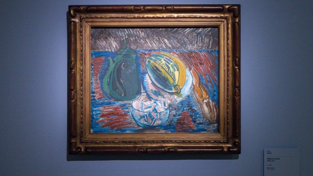 Raoul Dufy, Natura morta (1914 ca.) Olio su tela 45.7 x54.6 cm. Acquisto della Città di Detroit