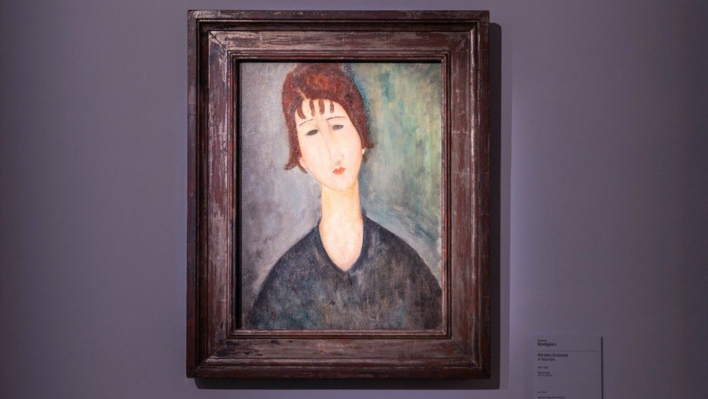 Amedeo Modigliani,  Ritratto di donna (1917-1920). Olio su tela 60.3 x46.4 cm. Acquisto della Città di Detroit