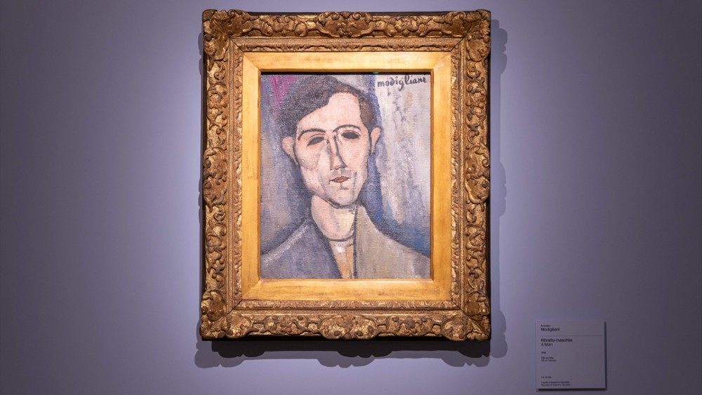 Amedeo Modigliani, Ritratto maschile (1916). Olio su tela 46 x 38.1 cm. Lascito di Robert H. Tannahill