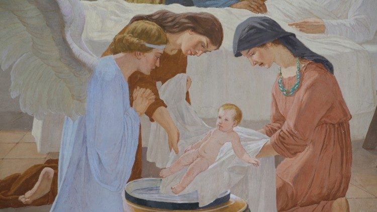 Gli affreschi di Ciro Pavisa con le "Storie della Vergine"