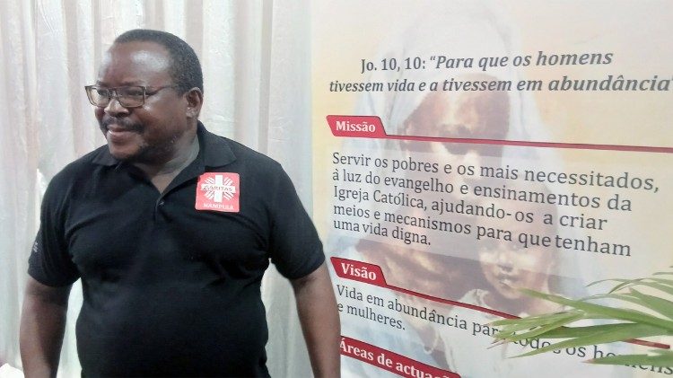Ant&oacute;nio Muajerene, Gestor de programas da Caritas Arquidiocesana de Nampula